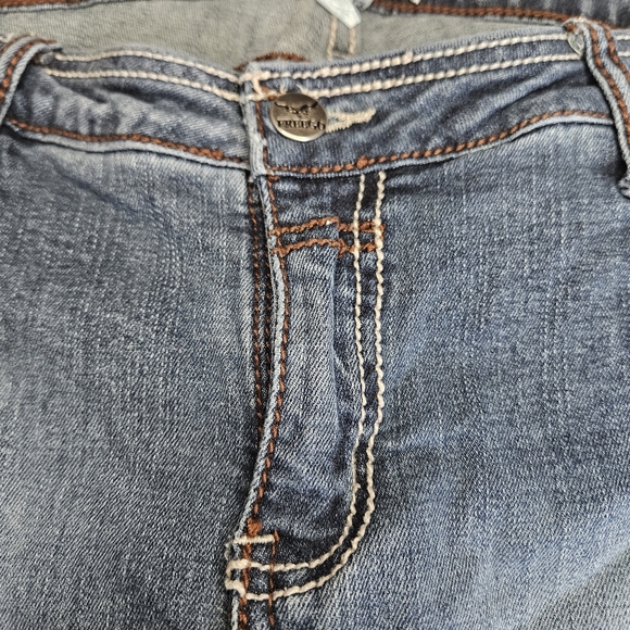 Freego women’s Denim Blue Washed Jeans size 32 low jegging slim Skinny Leg - Picture 15 of 16